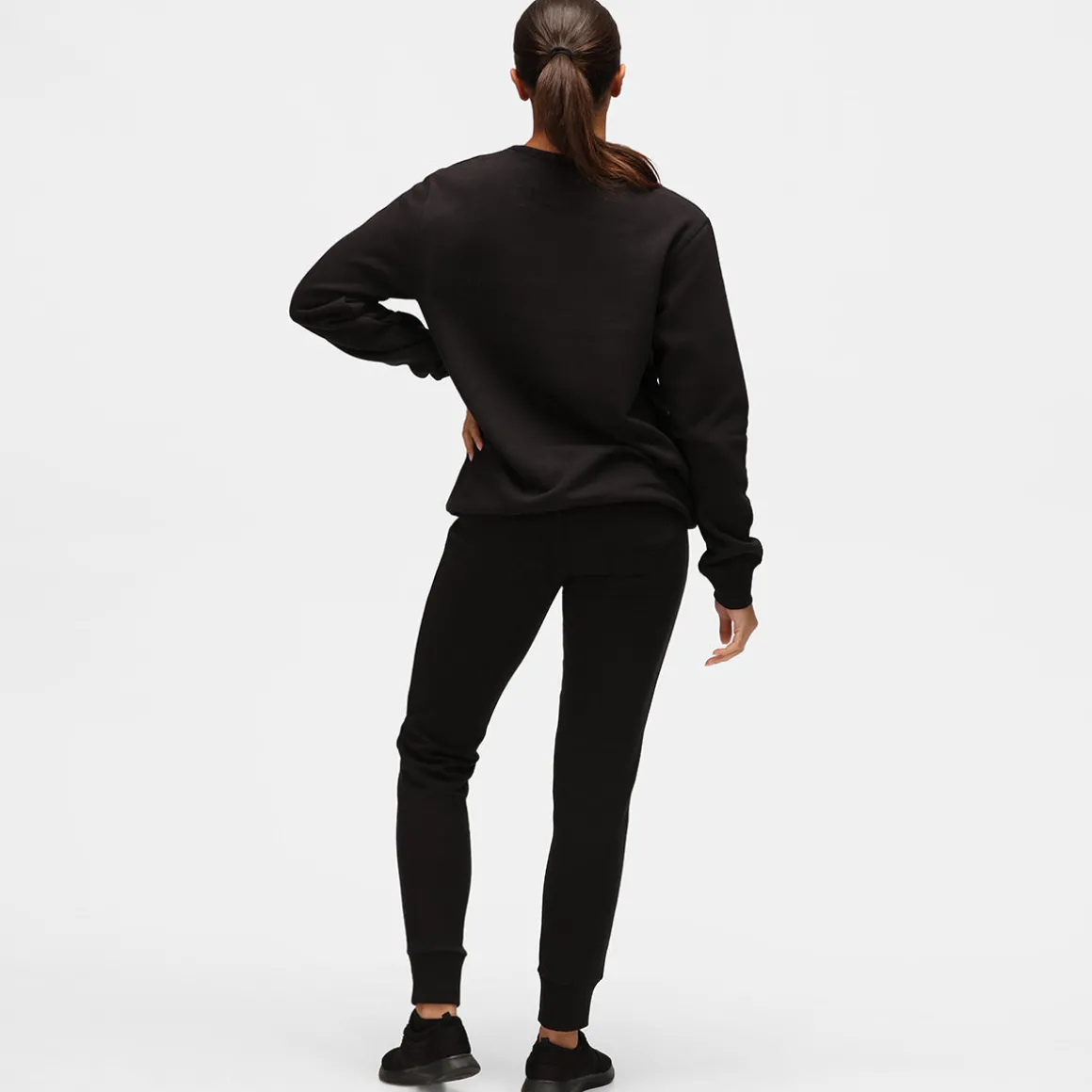 Black Athleisure Sweatshirt