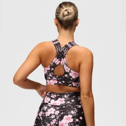 Blossom Noir Cross Back Bra