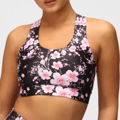 Blossom Noir Cross Back Bra