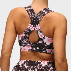 Blossom Noir Cross Back Bra