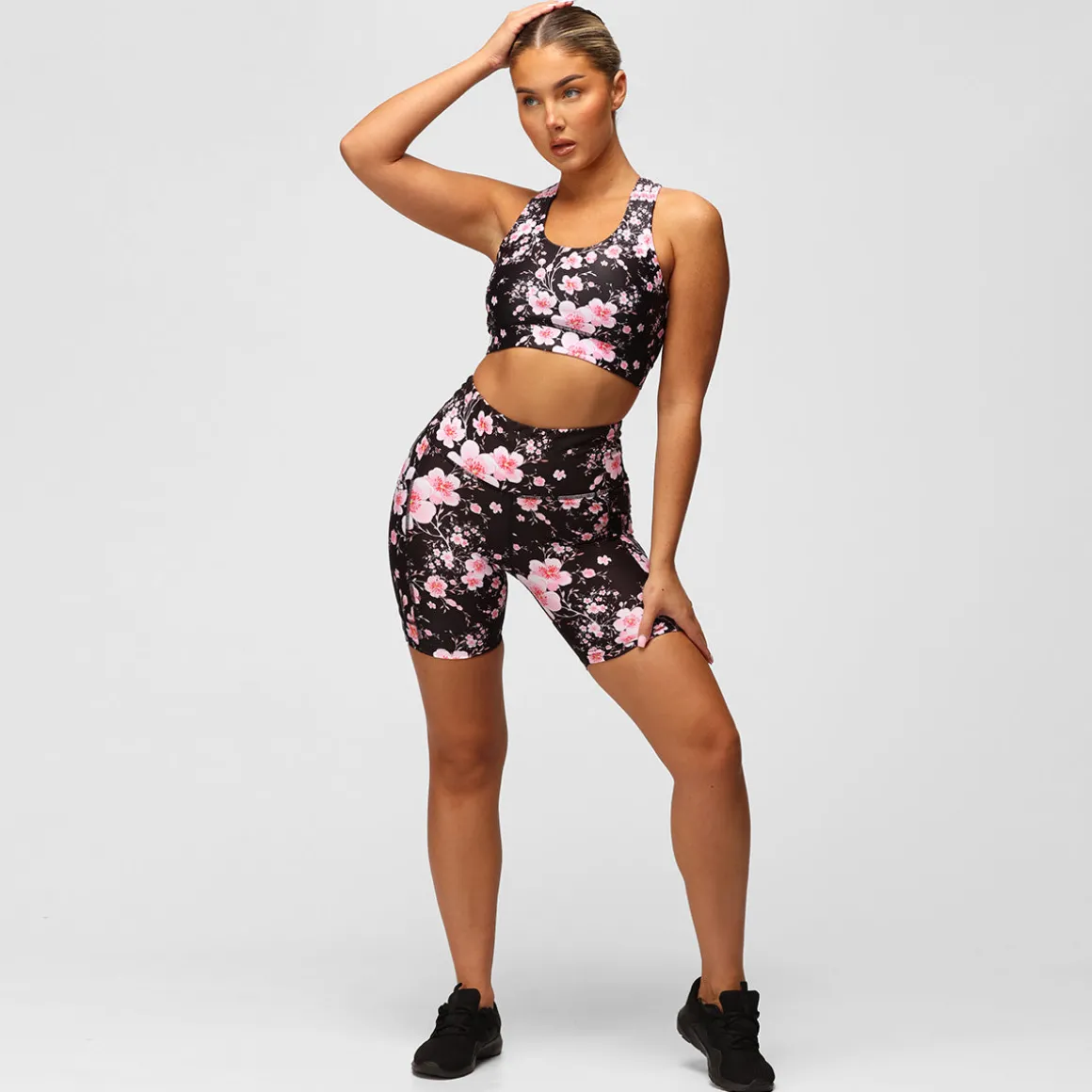 Blossom Noir Running Shorts