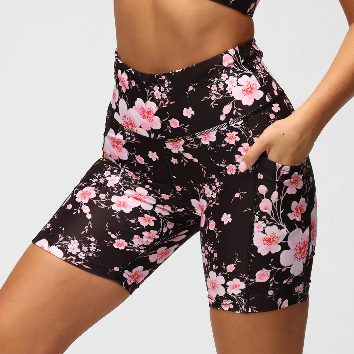 Blossom Noir Running Shorts