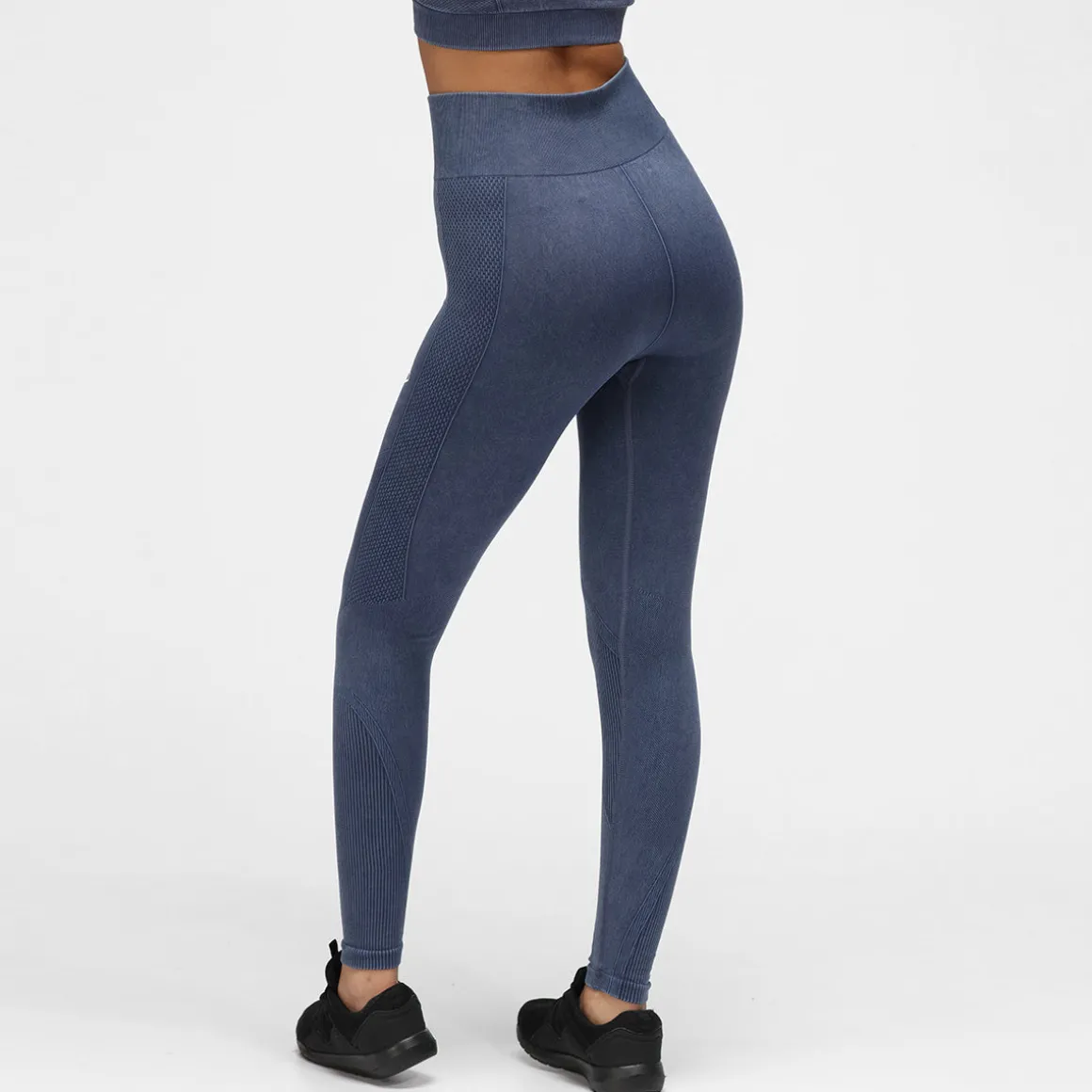 Blue Denim Seamless Leggings