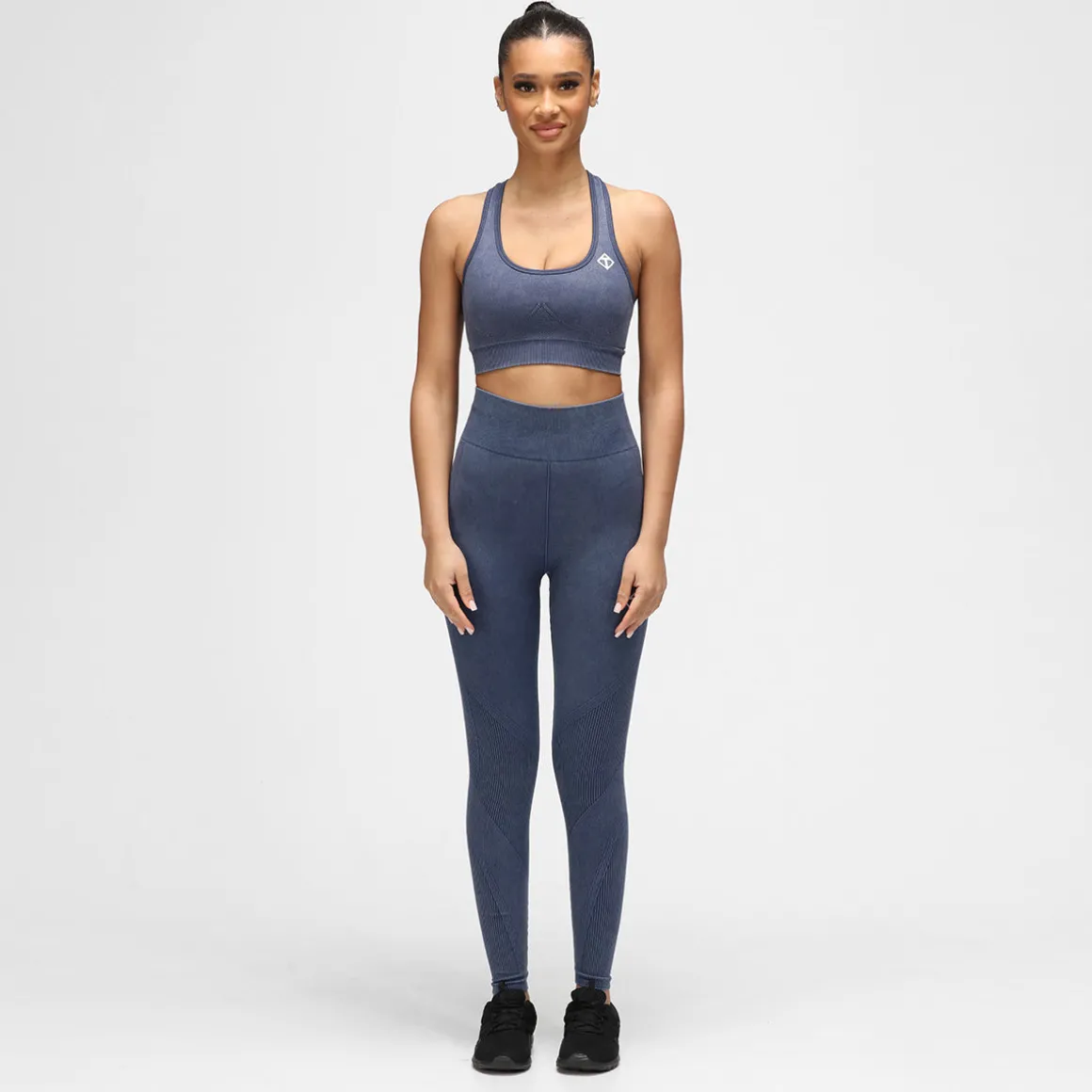 Blue Denim Seamless Leggings