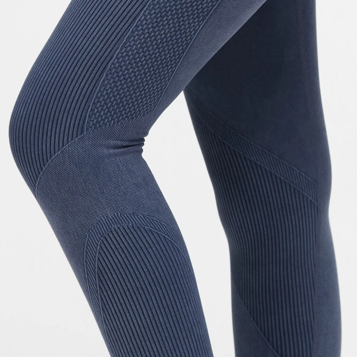 Blue Denim Seamless Leggings