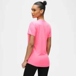 Bright Pink Diamond Ladies Technical T-Shirt