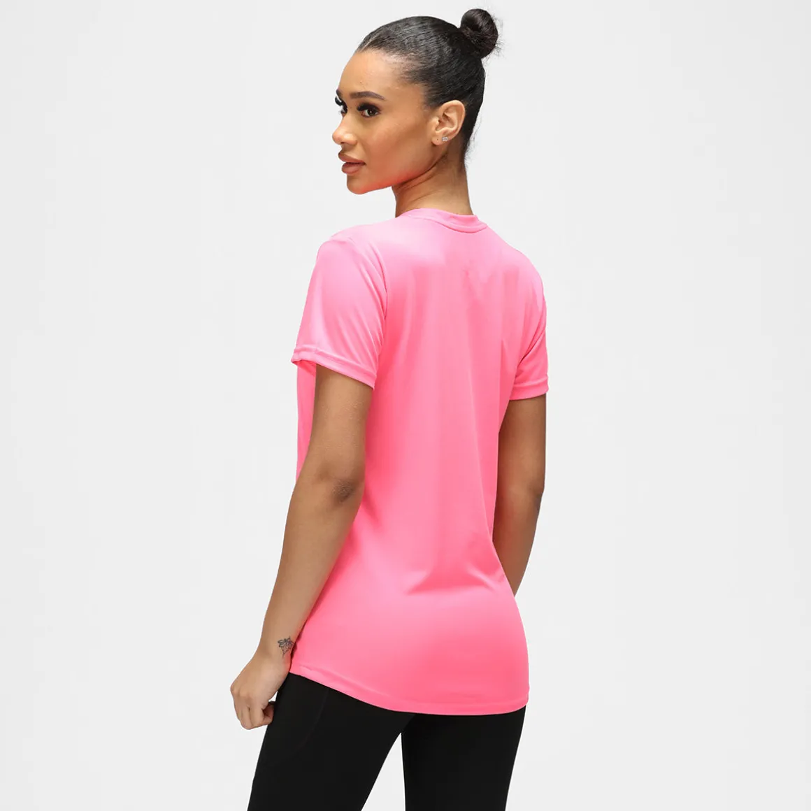 Bright Pink Diamond Ladies Technical T-Shirt