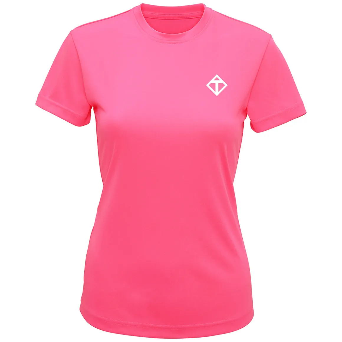Bright Pink Diamond Ladies Technical T-Shirt