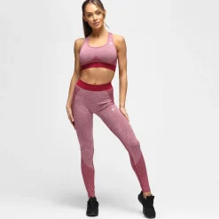 Burgundy Seamless Leggings