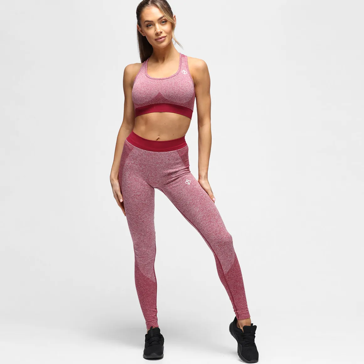 Burgundy Seamless Leggings
