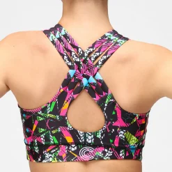 Clubbercise Retro Raver Cross Back Bra