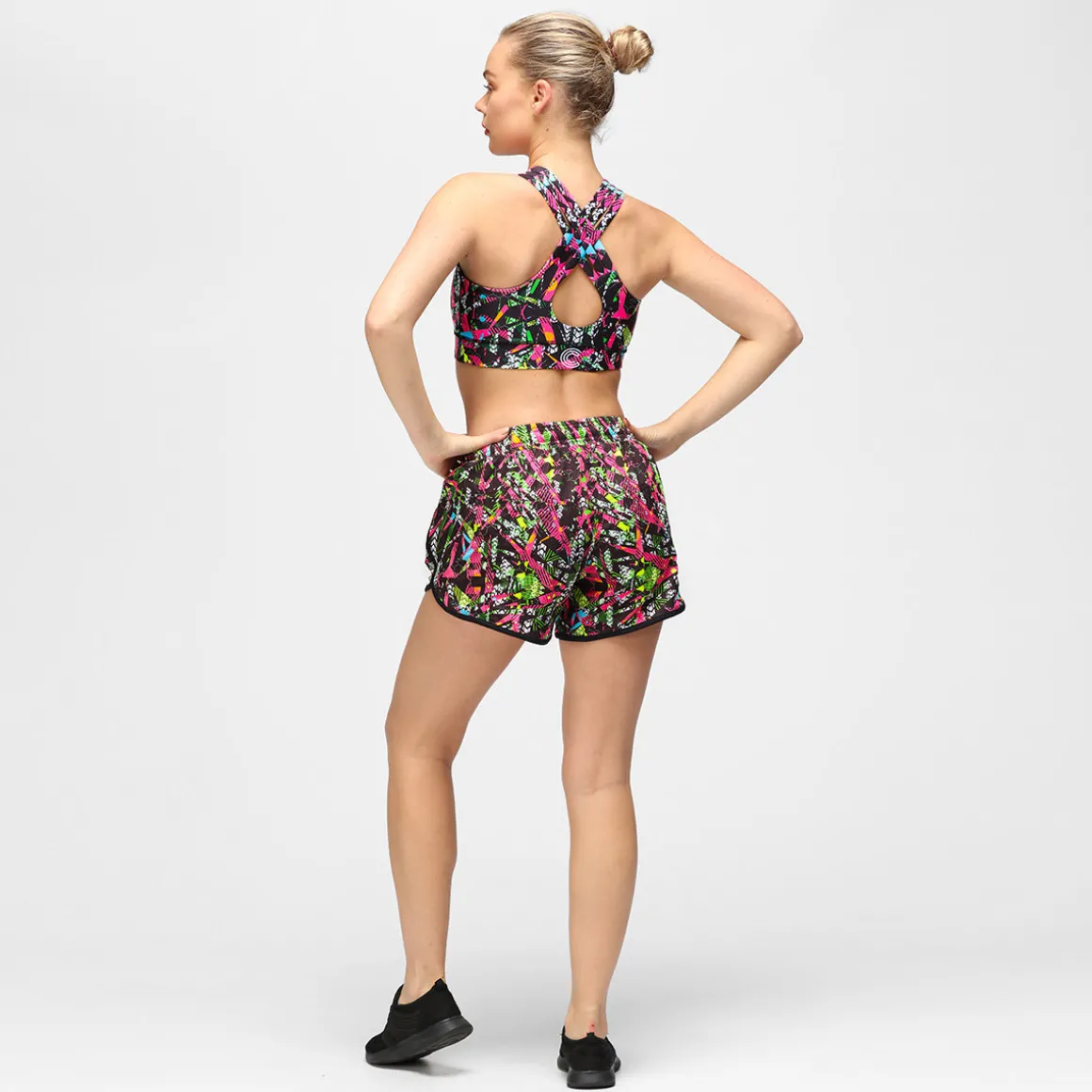 Clubbercise Retro Raver Loose Fit Workout Shorts