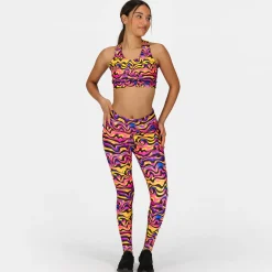 Coral Waves Leggings