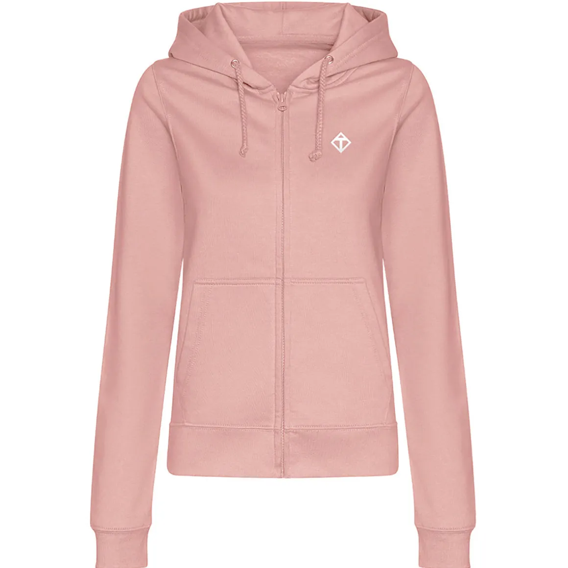Dusky Pink Diamond Ladies Zoodie