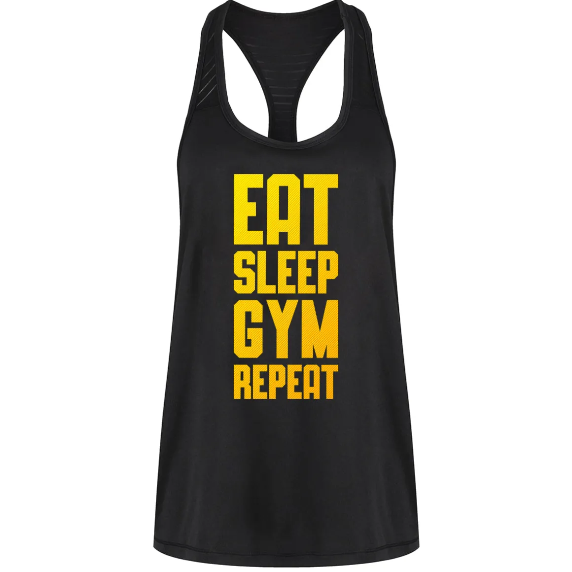 Eat Sleep Gym Repeat Mesh Racerback Vest