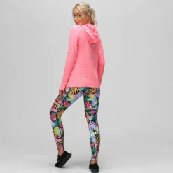 Electric Pink Cowl Neck Hoodie