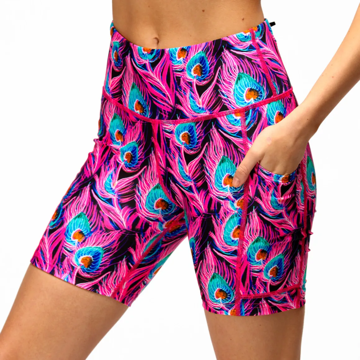 Flamboyant Feathers Running Shorts