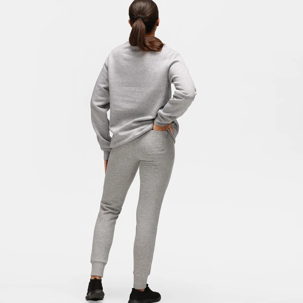 Grey Athleisure Sweatshirt