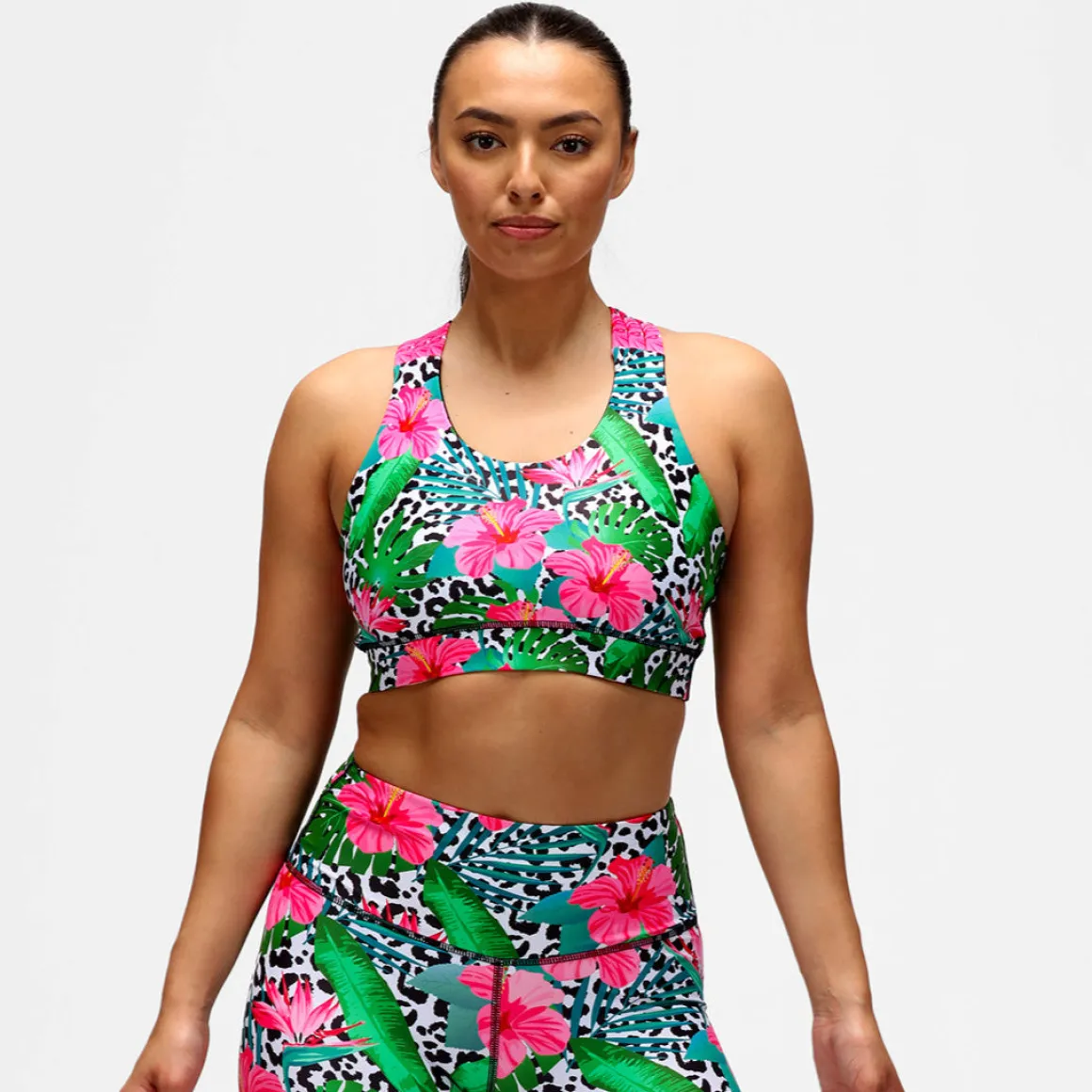 Hibiscus Cross Back Bra
