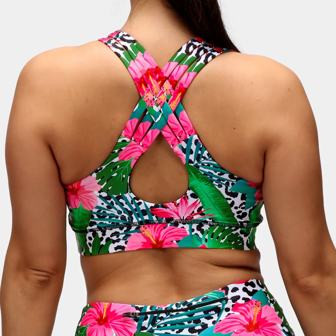 Hibiscus Cross Back Bra