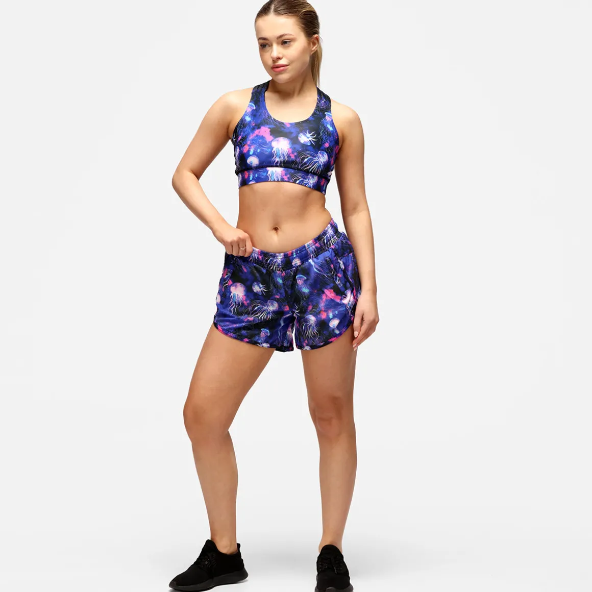 Jellyfish Galaxy Loose Fit Workout Shorts