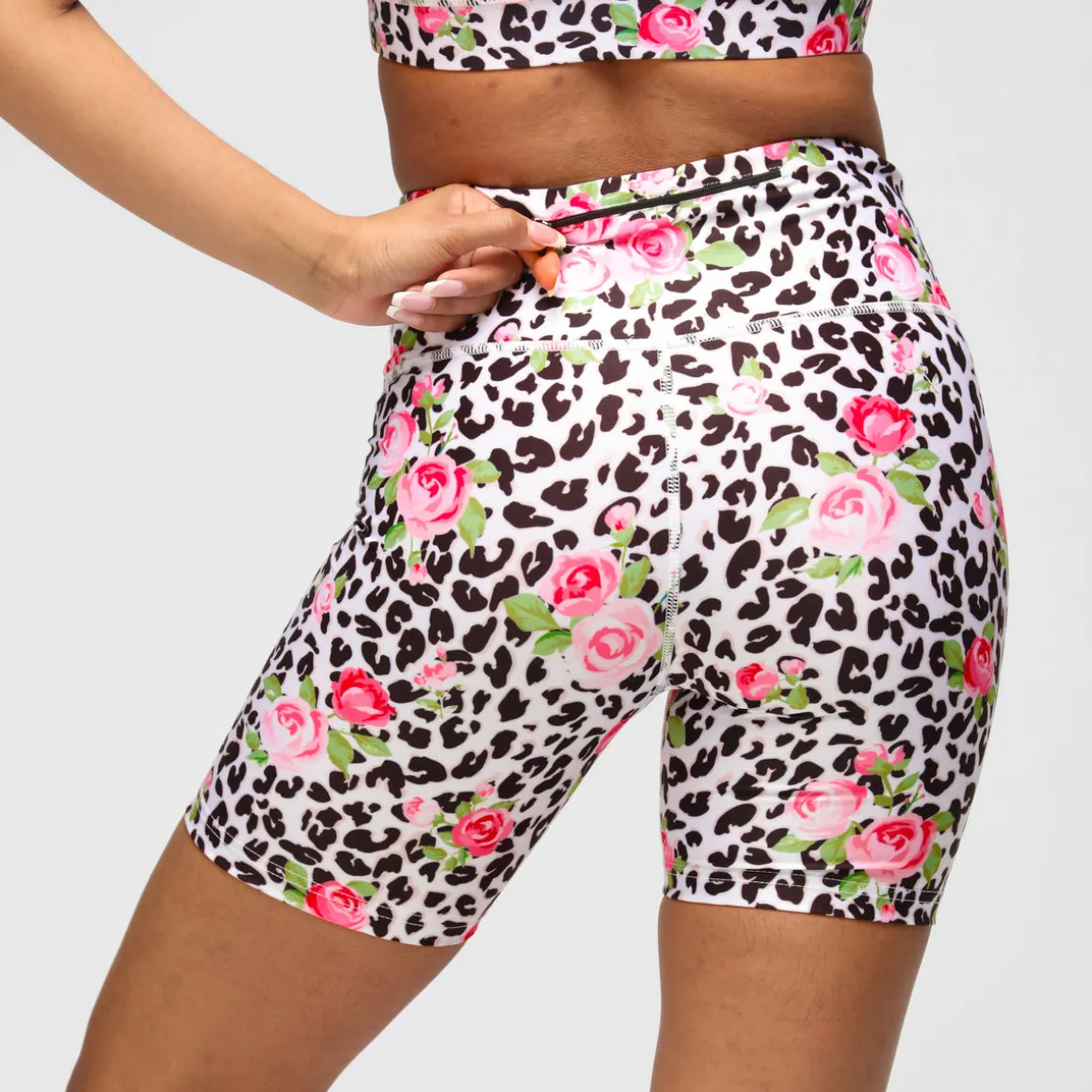 Jungle Rose Running Shorts