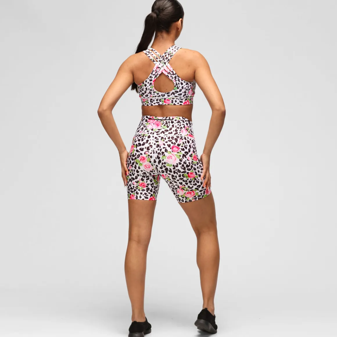 Jungle Rose Running Shorts