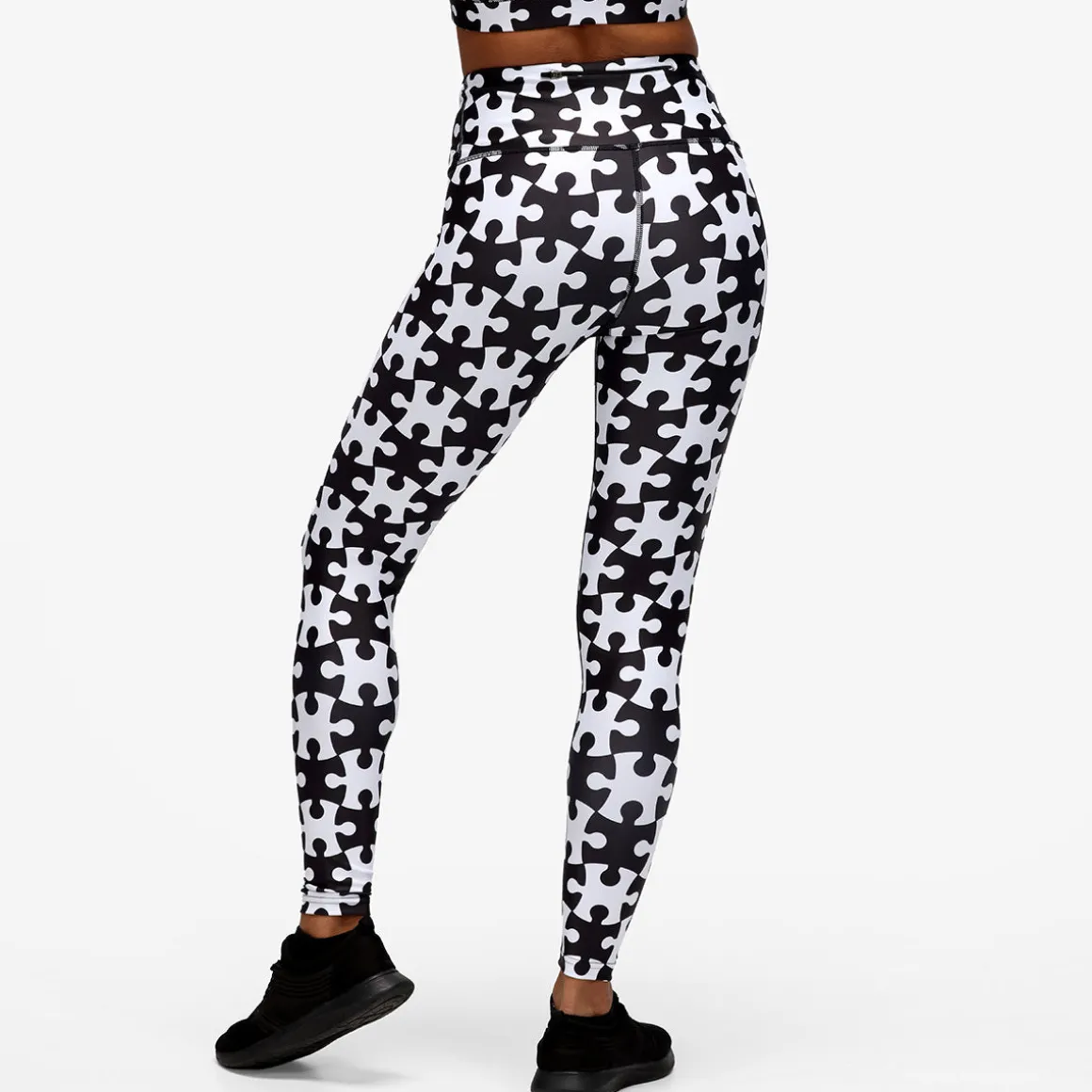 Monochrome Jigsaw Leggings