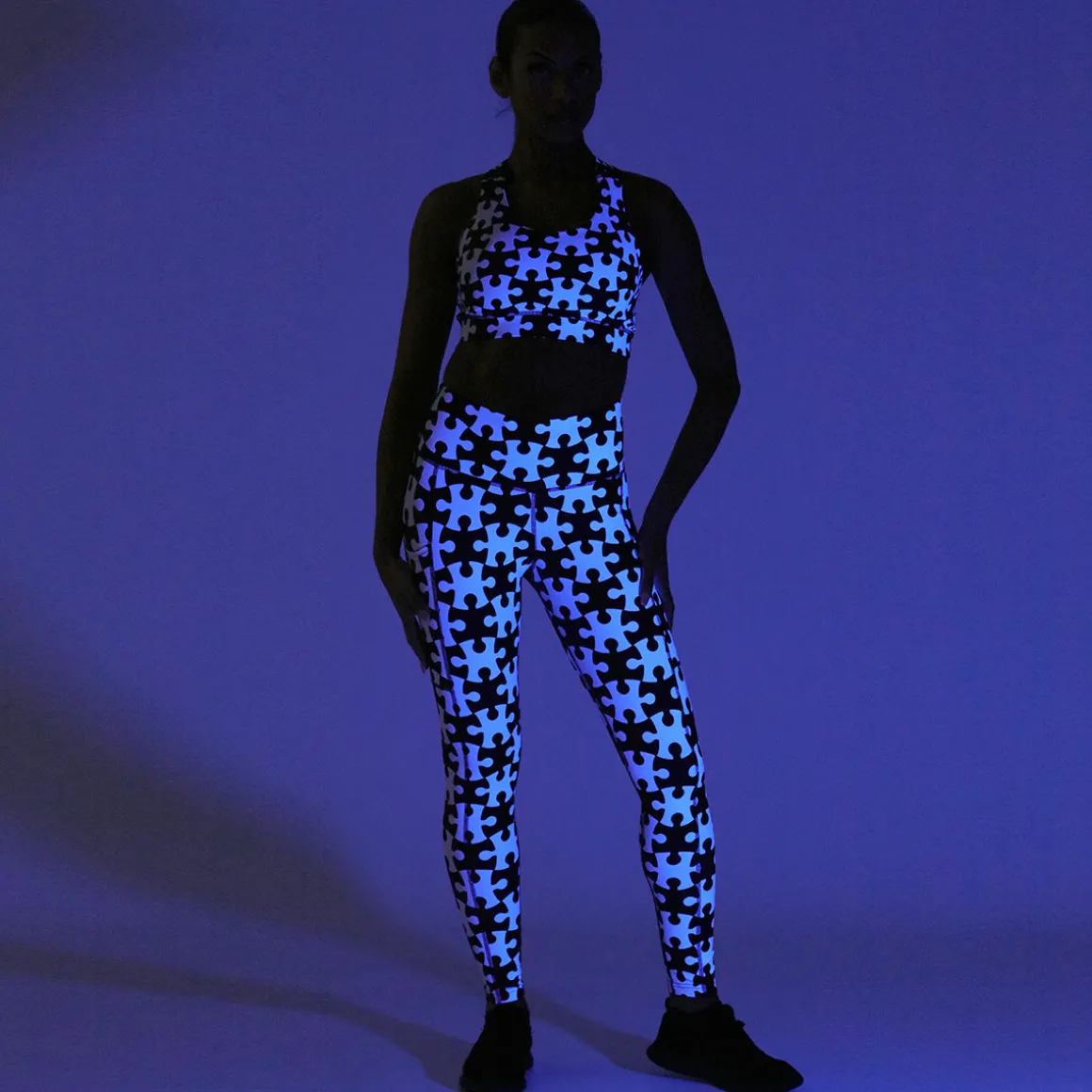 Monochrome Jigsaw Leggings