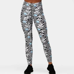 Monochrome Quill Leggings