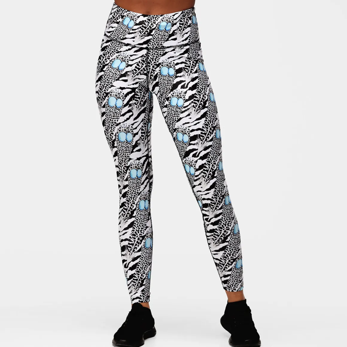 Monochrome Quill Leggings