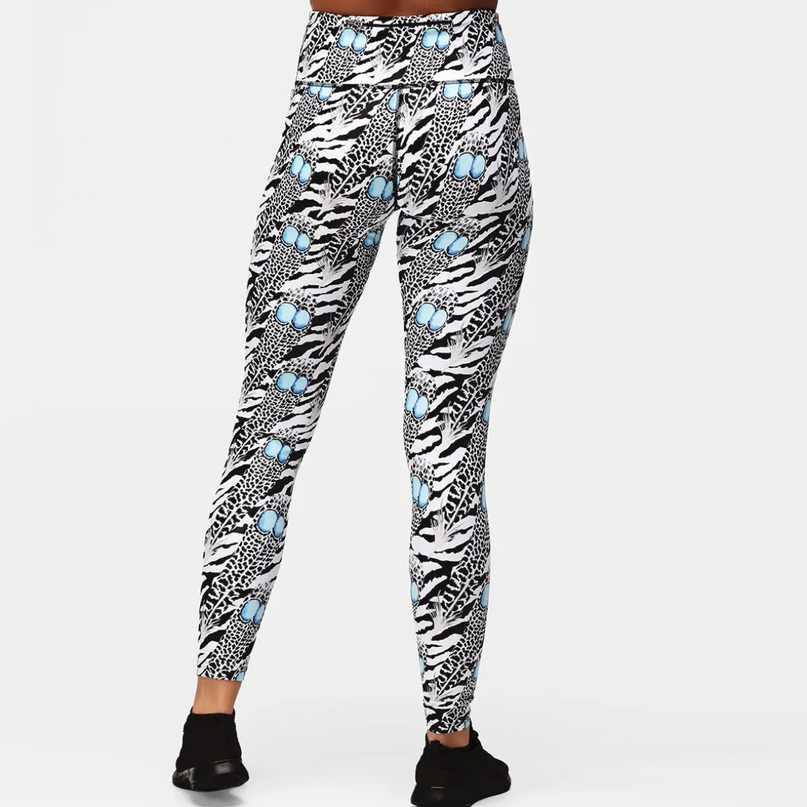 Monochrome Quill Leggings