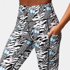 Monochrome Quill Leggings