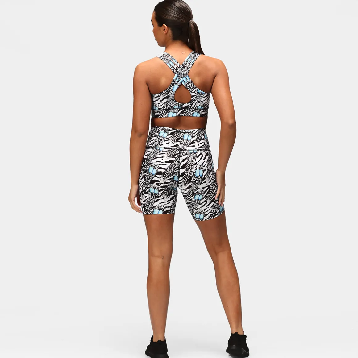Monochrome Quill Running Shorts