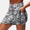 Monochrome Quill Skort