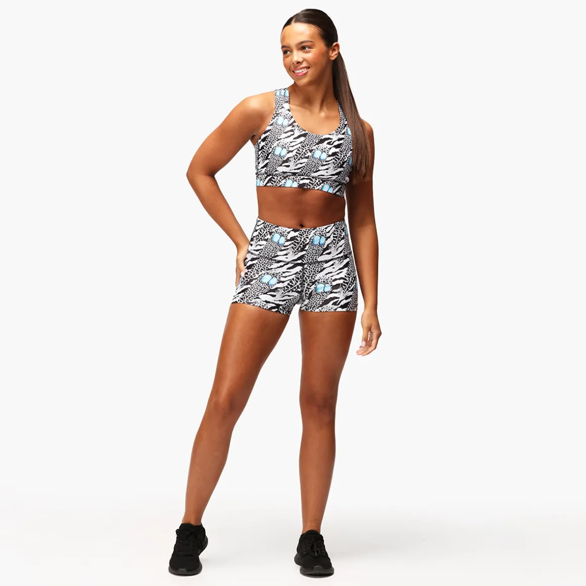 Monochrome Quill TikiBooty Shorts