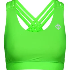 Neon Lime Cross Back Bra