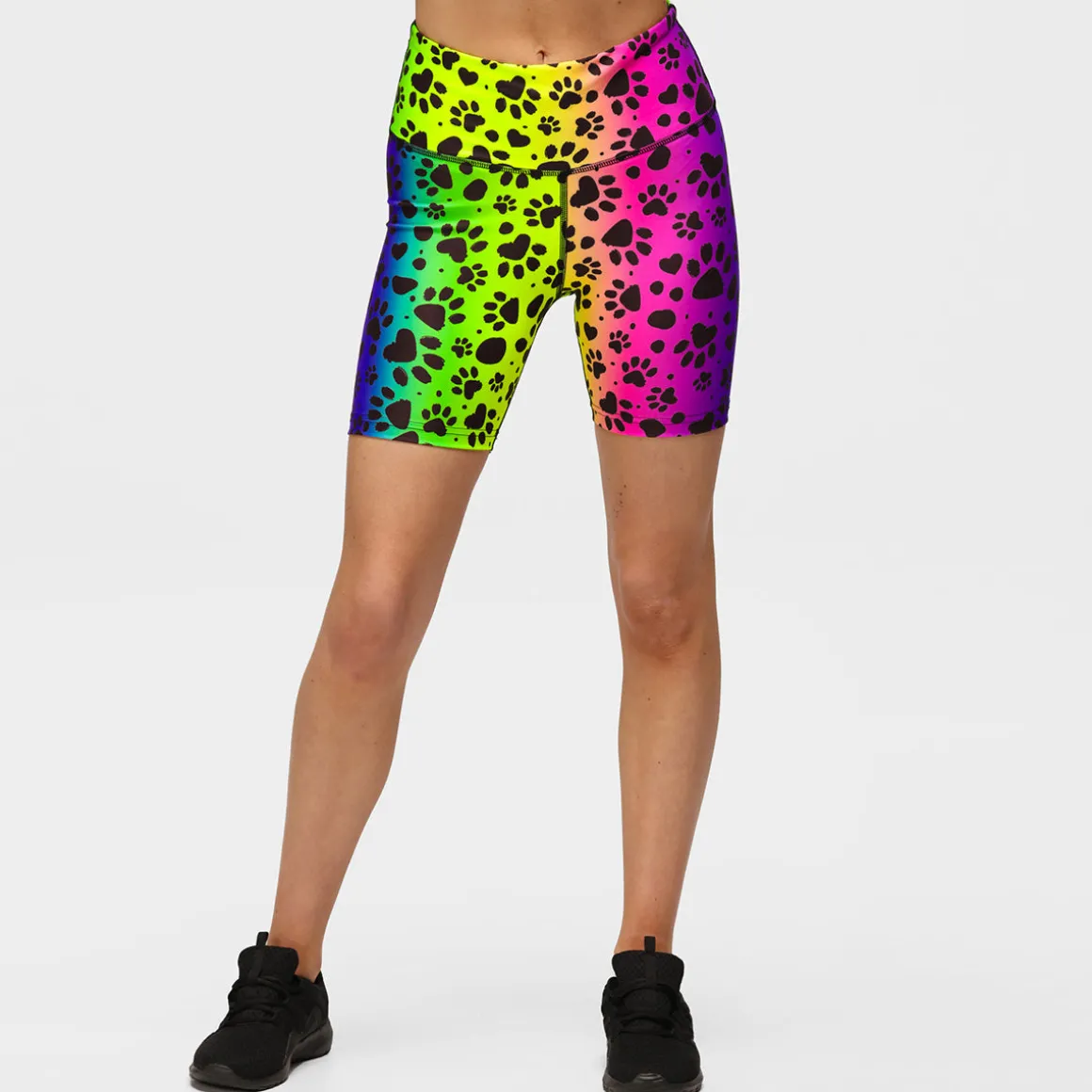 Pawfect Rainbow Running Shorts