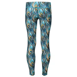 Pretty In Peacock Kids Leggings
