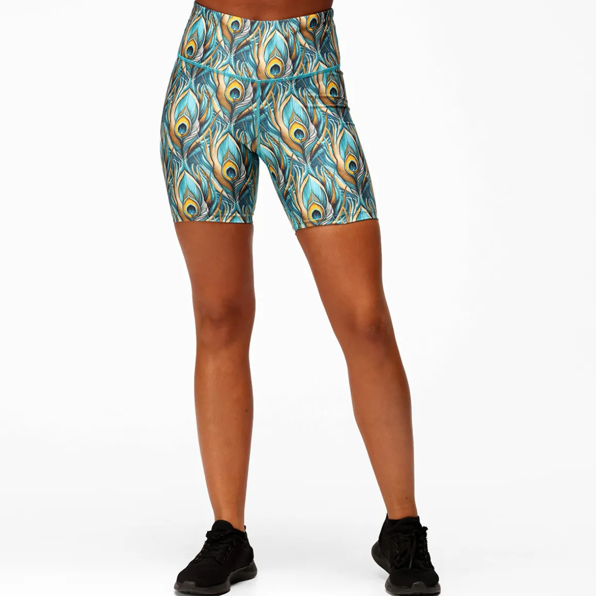 Pretty In Peacock Running Shorts