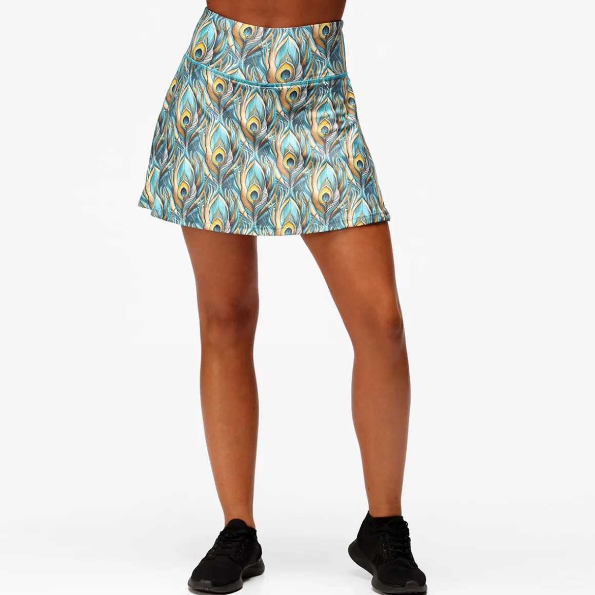 Pretty In Peacock Skort