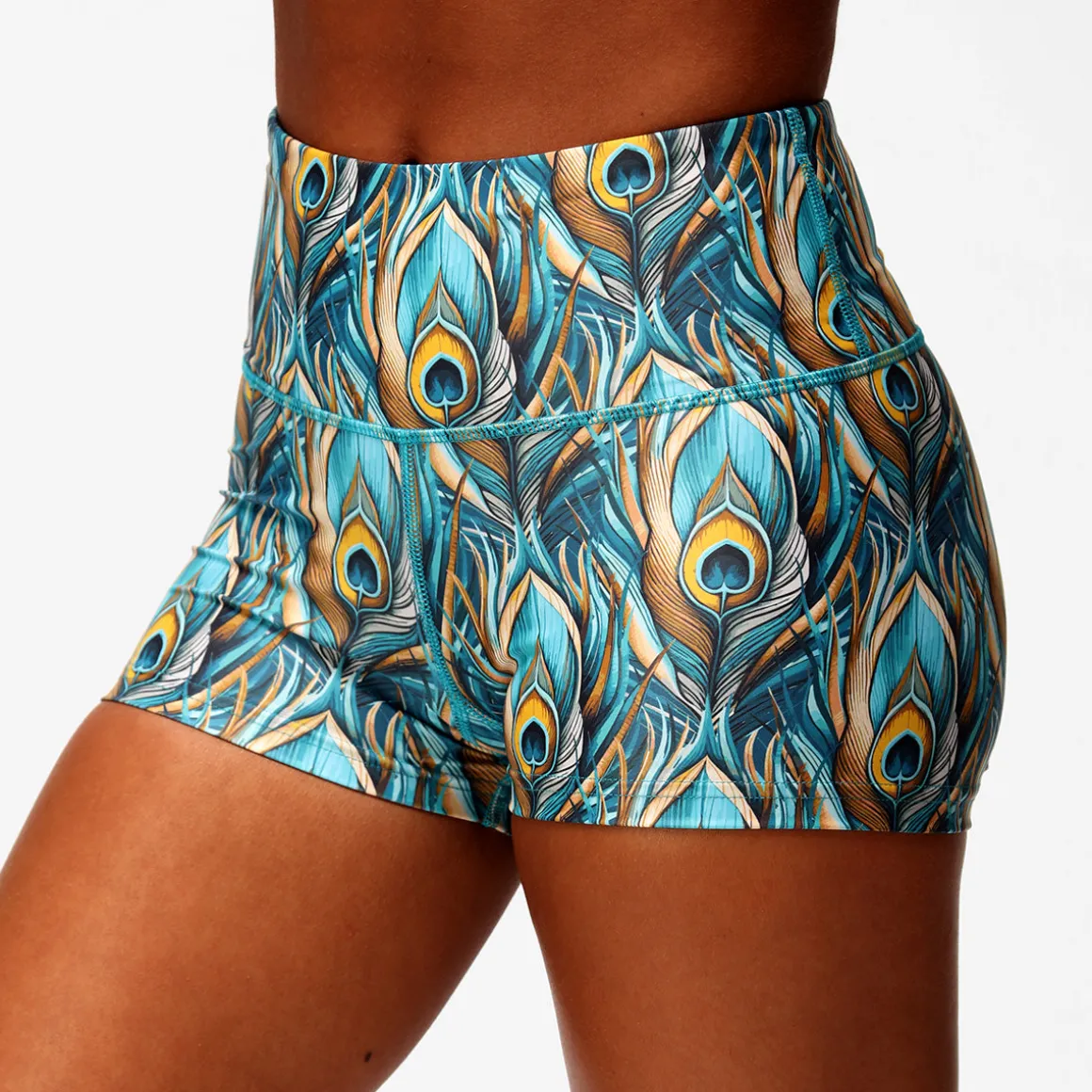 Pretty In Peacock TikiBooty Shorts