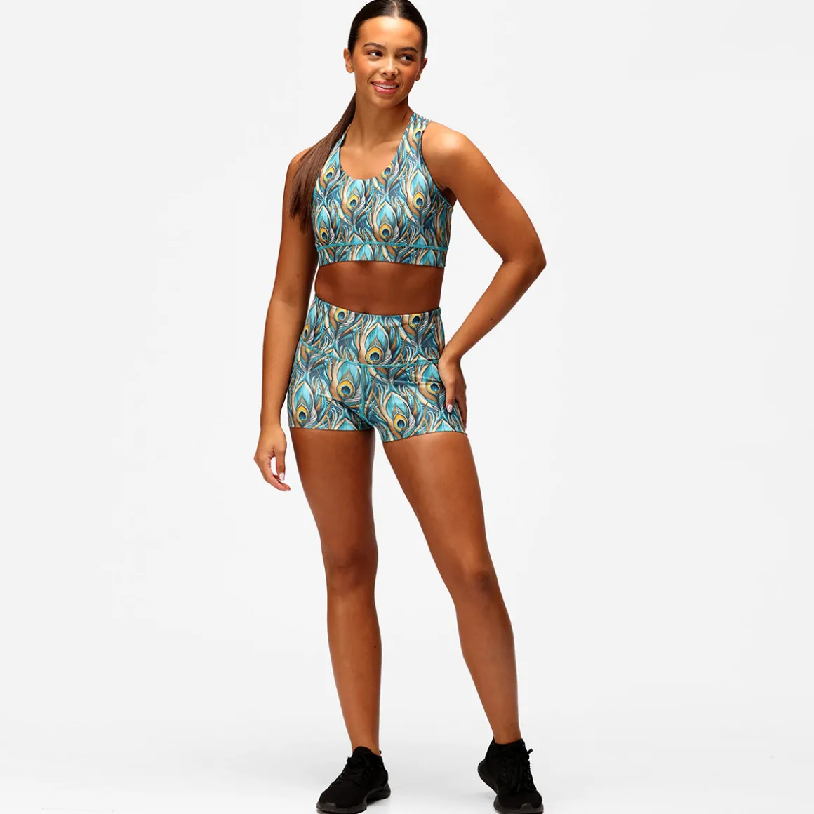 Pretty In Peacock TikiBooty Shorts
