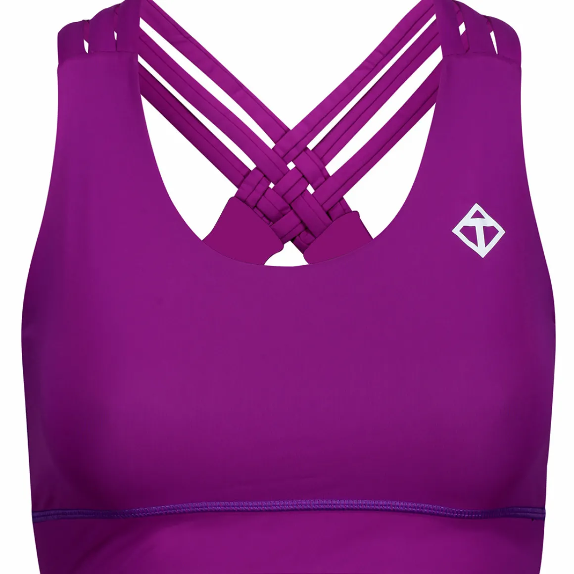 Purple Cross Back Bra