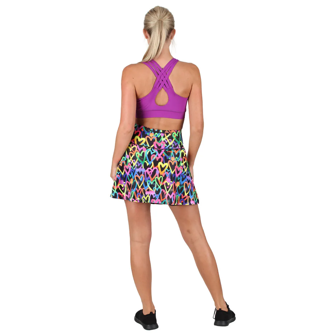 Purple Cross Back Bra