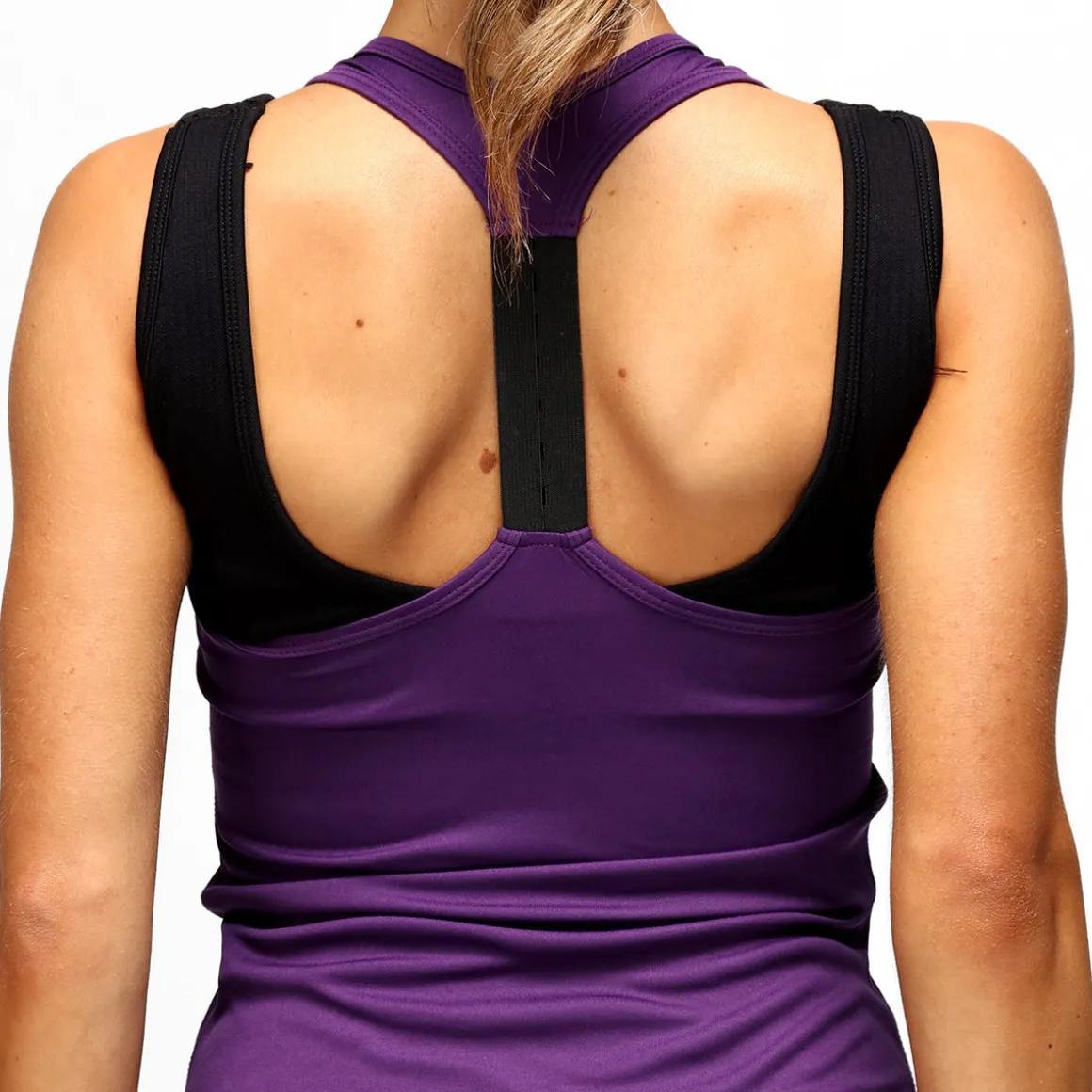 Purple Performance Strap Back Vest