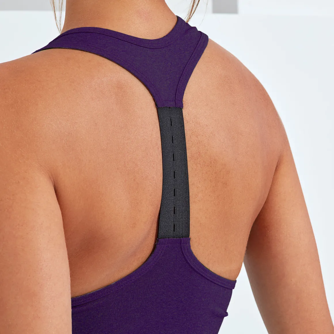 Purple Performance Strap Back Vest