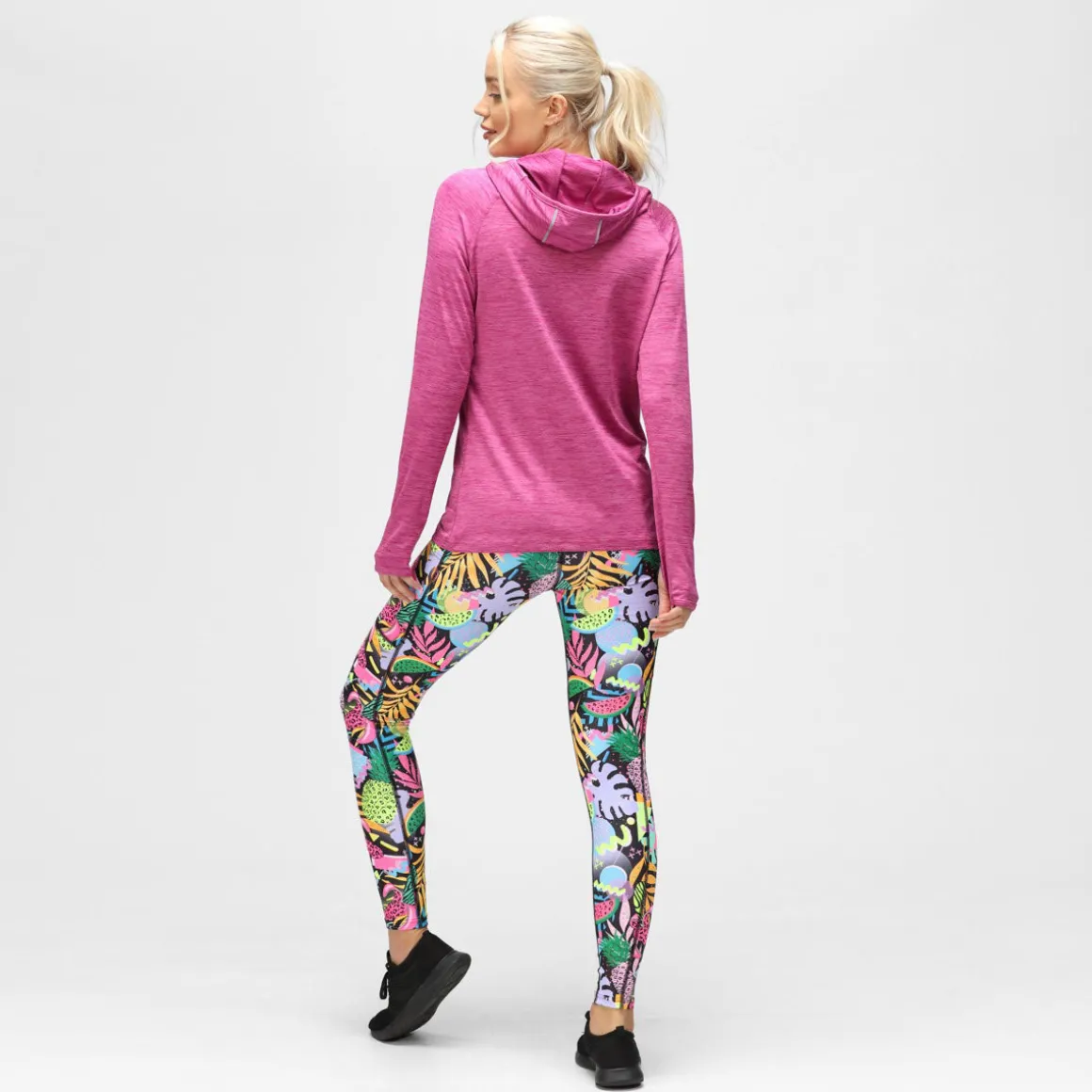 Raspberry Cowl Neck Hoodie