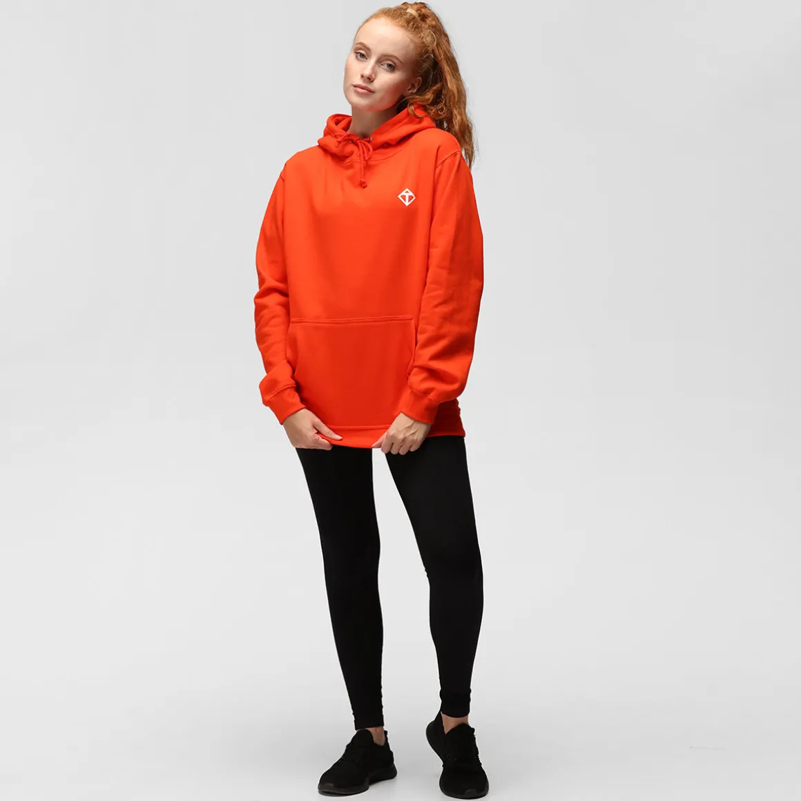 Sunset Orange Diamond Hoodie