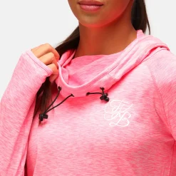 TKB Electric Pink Cowl Neck Hoodie
